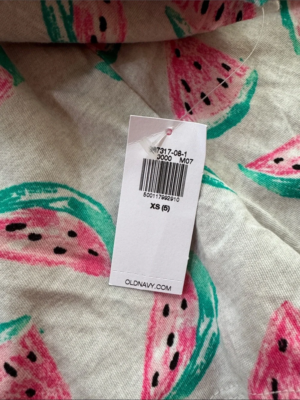 Old Navy Girls Watermelon Print Romper in Pink and Teal